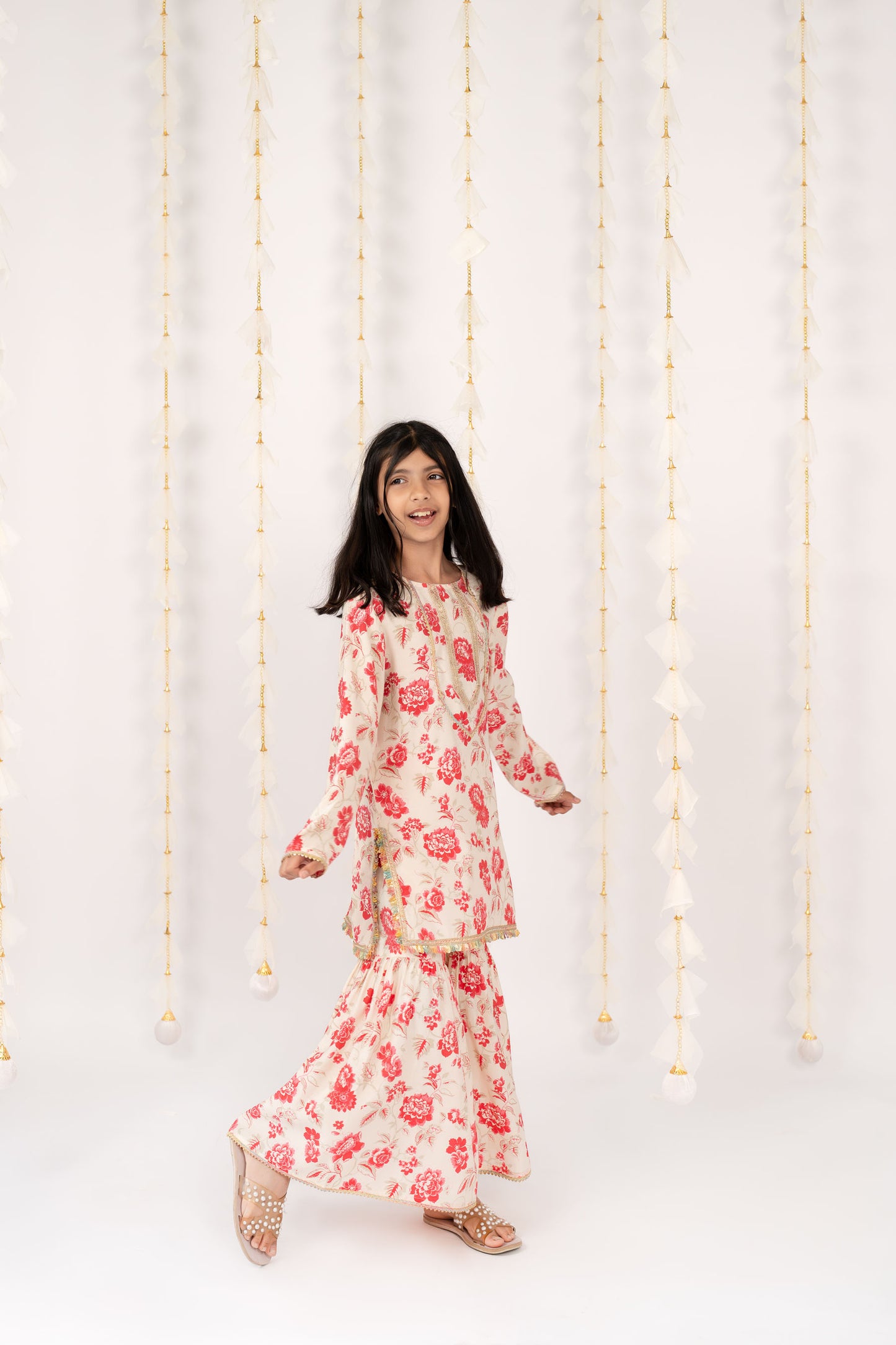 Vintage Rose Sharara Set