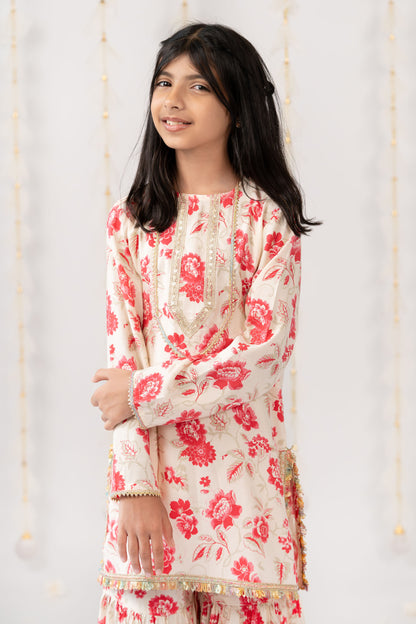 Vintage Rose Sharara Set