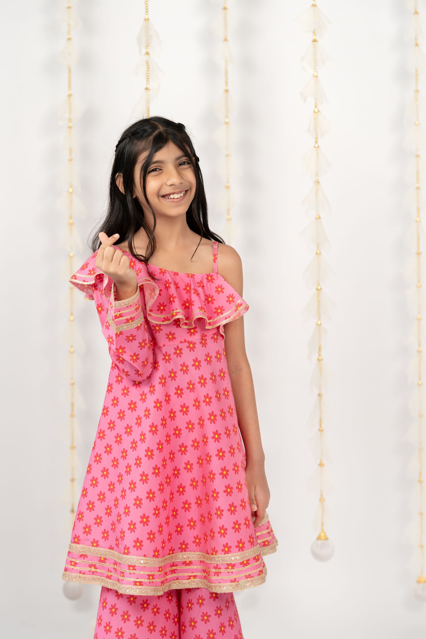 Pink Daisy Twirl Set