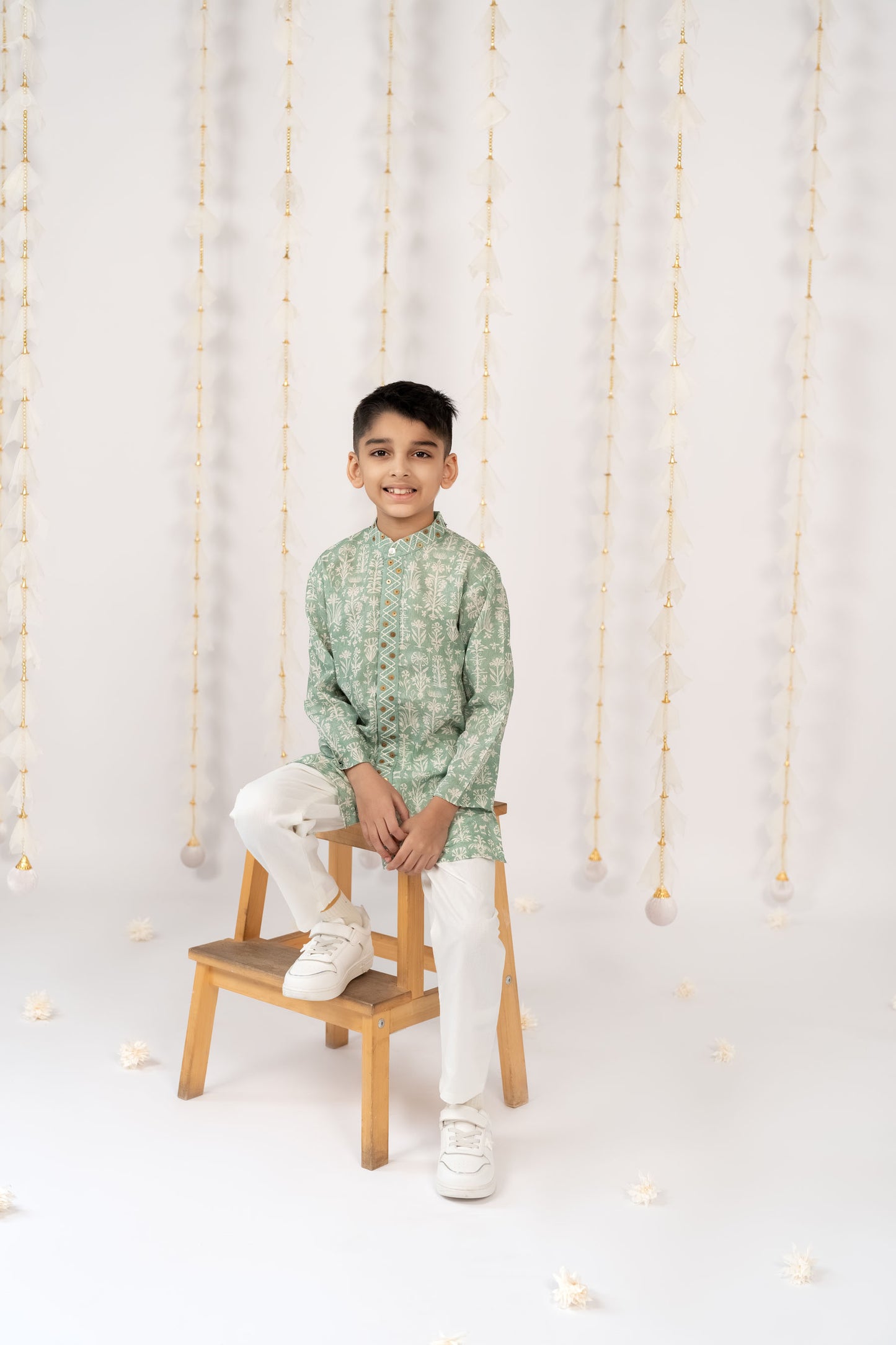 Sparkled Sage Kurta Set