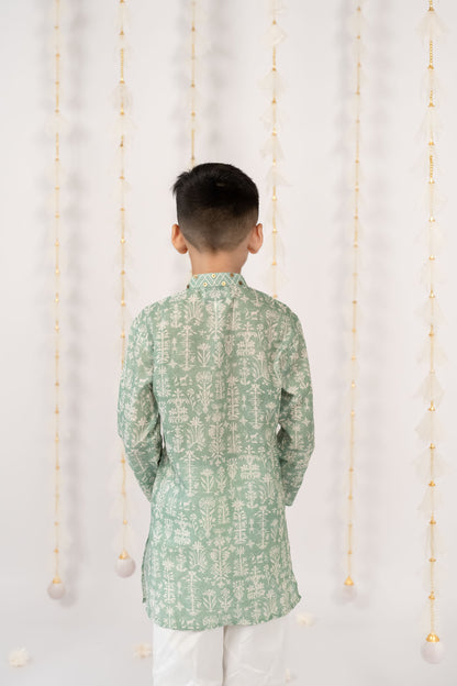 Sparkled Sage Kurta Set