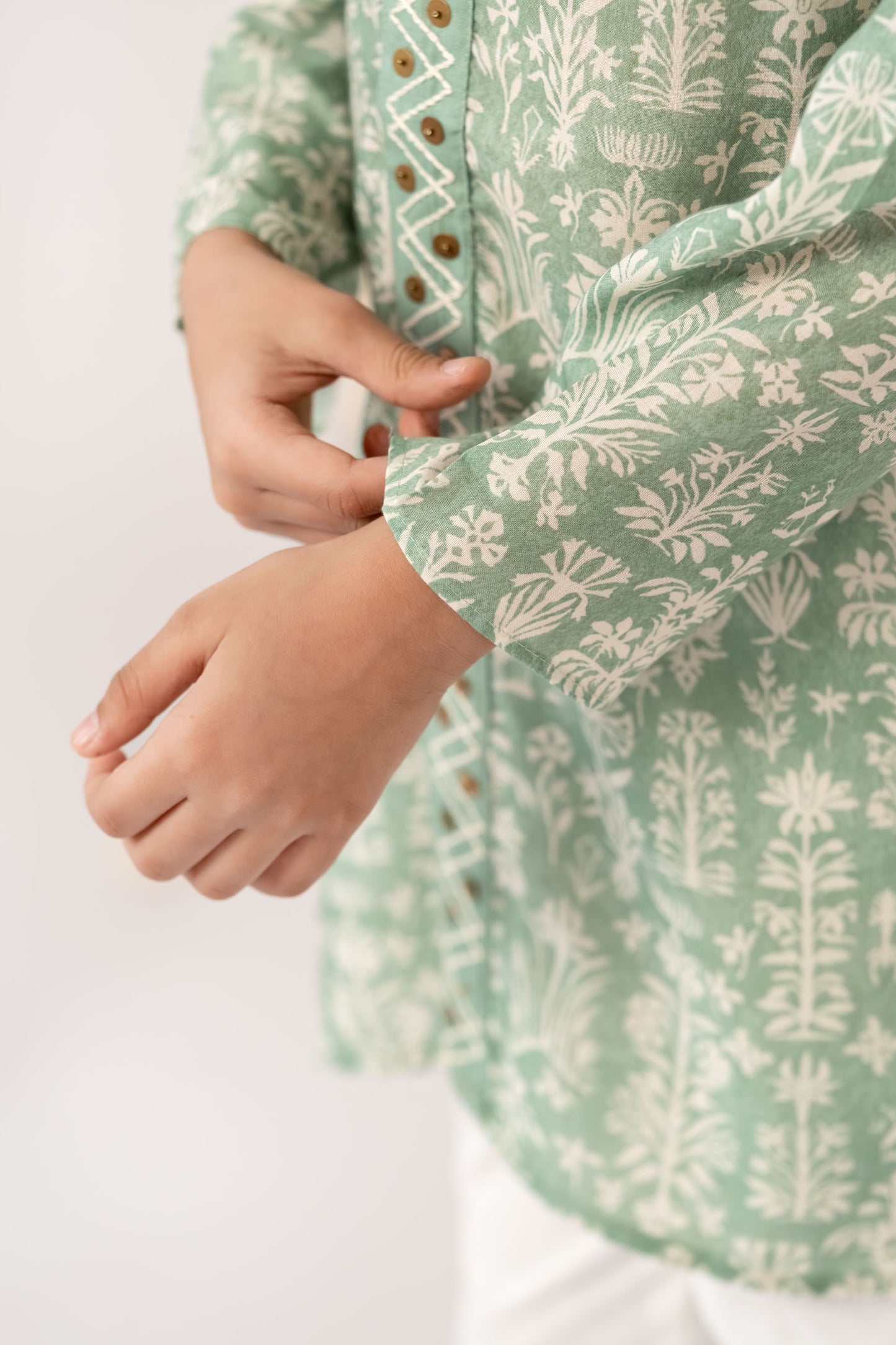 Sparkled Sage Kurta Set