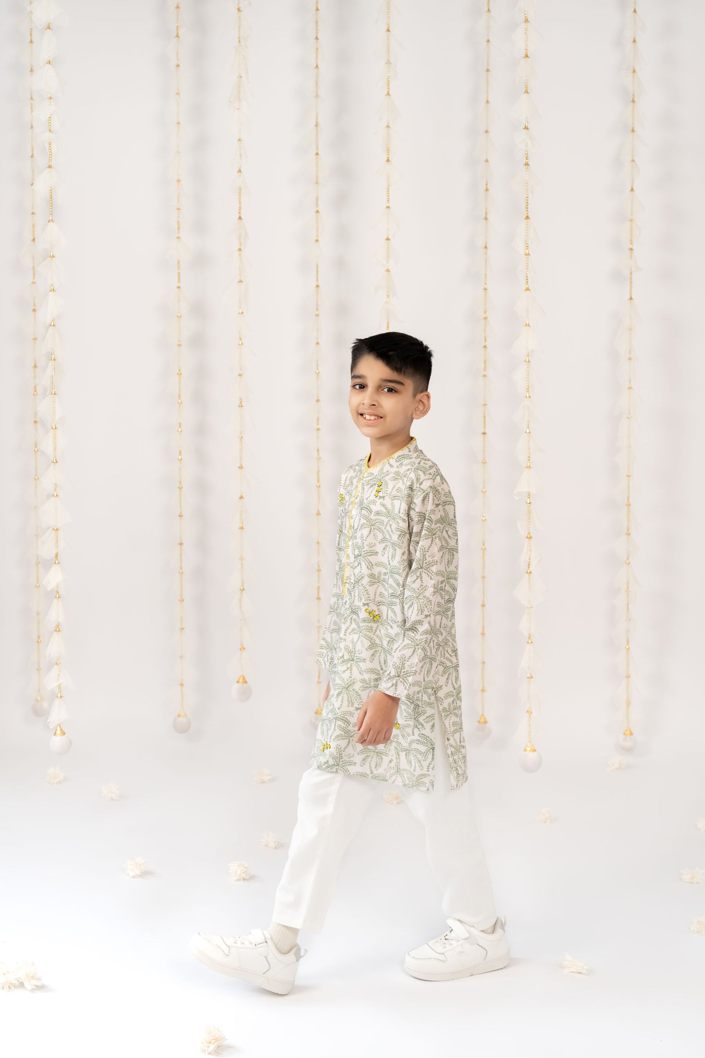 Botanical Grove  boys Kurta Set