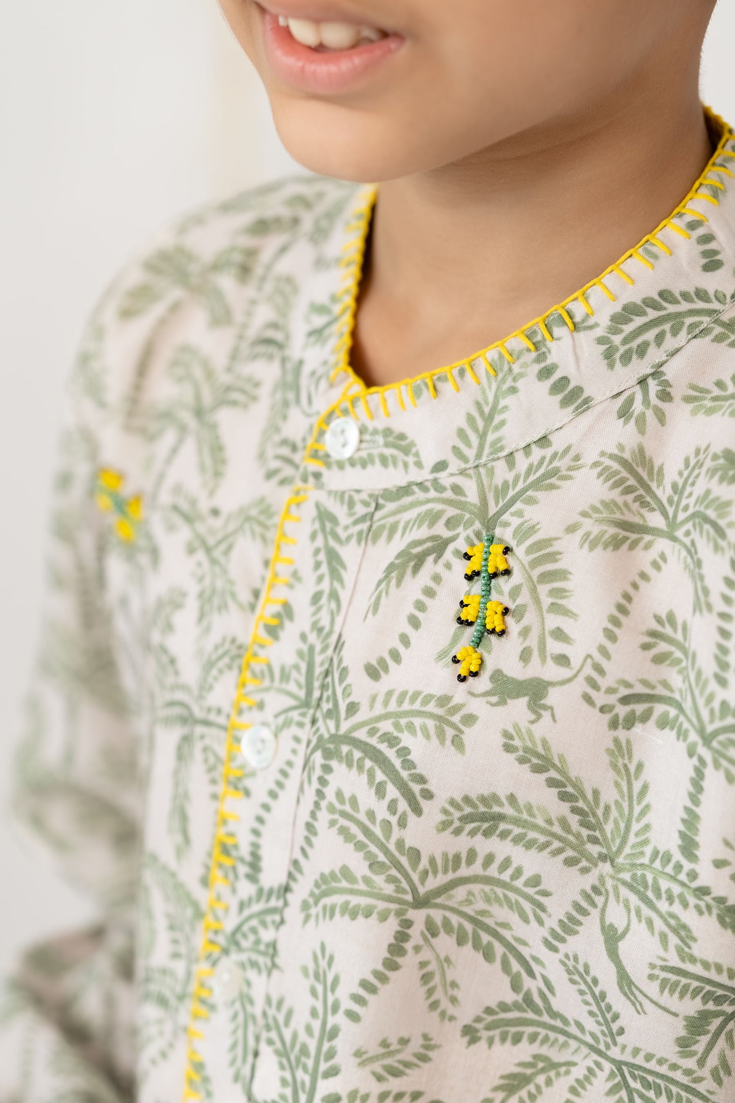 Botanical Grove  boys Kurta Set