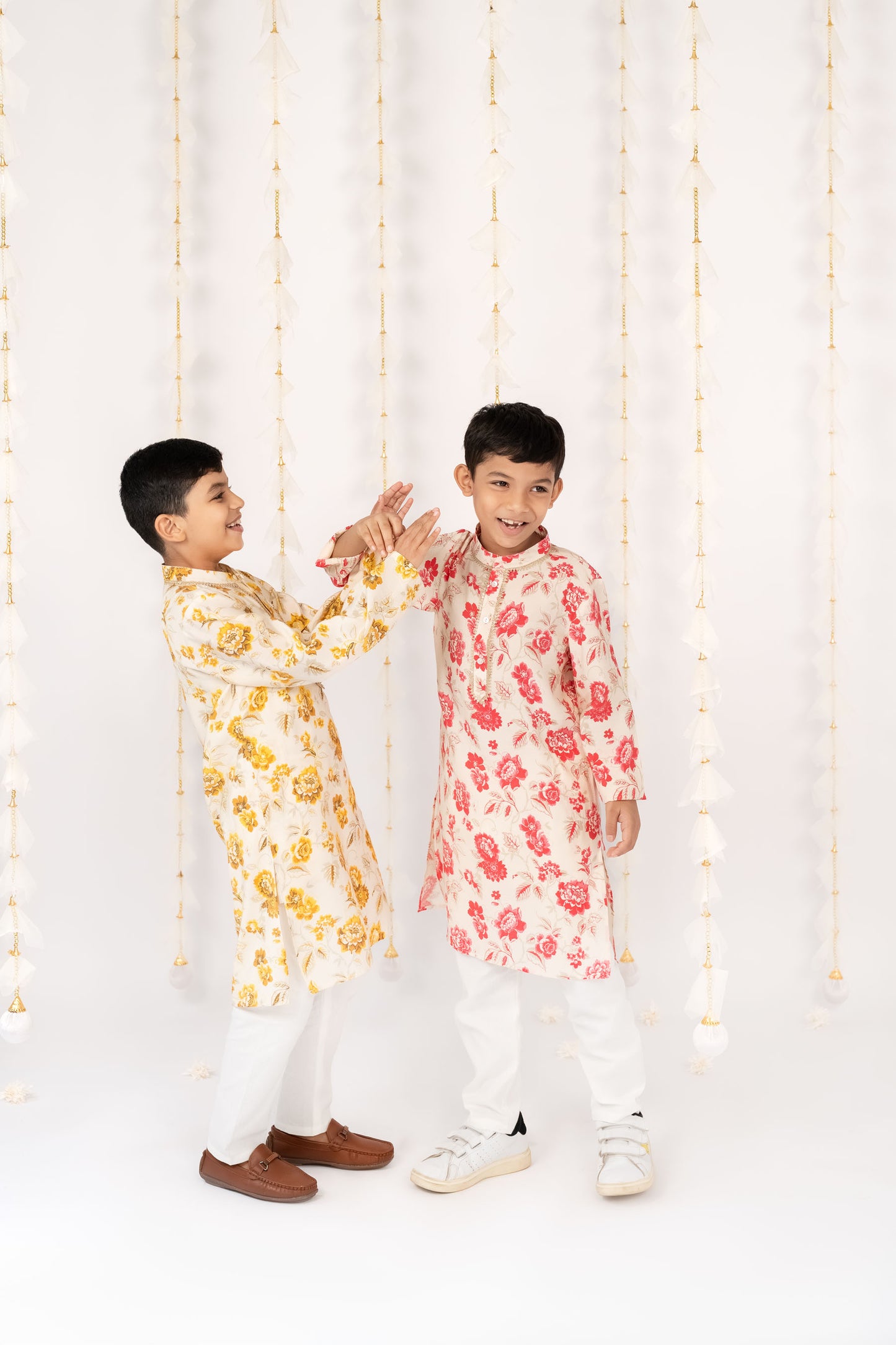 Yellow Garden Kurta with Pants