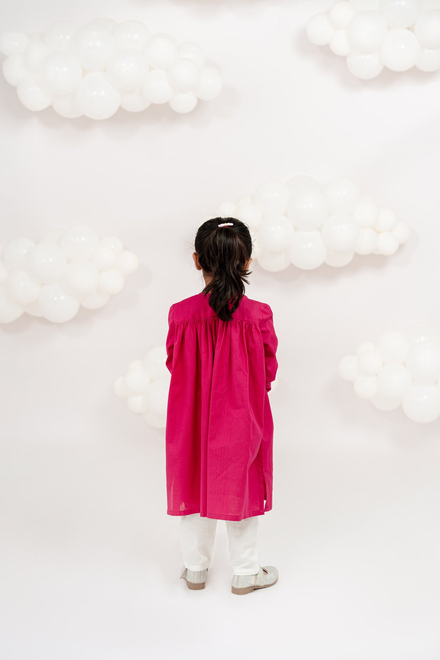 PRETTY IN PINK EMBROIDERED KURTA SET