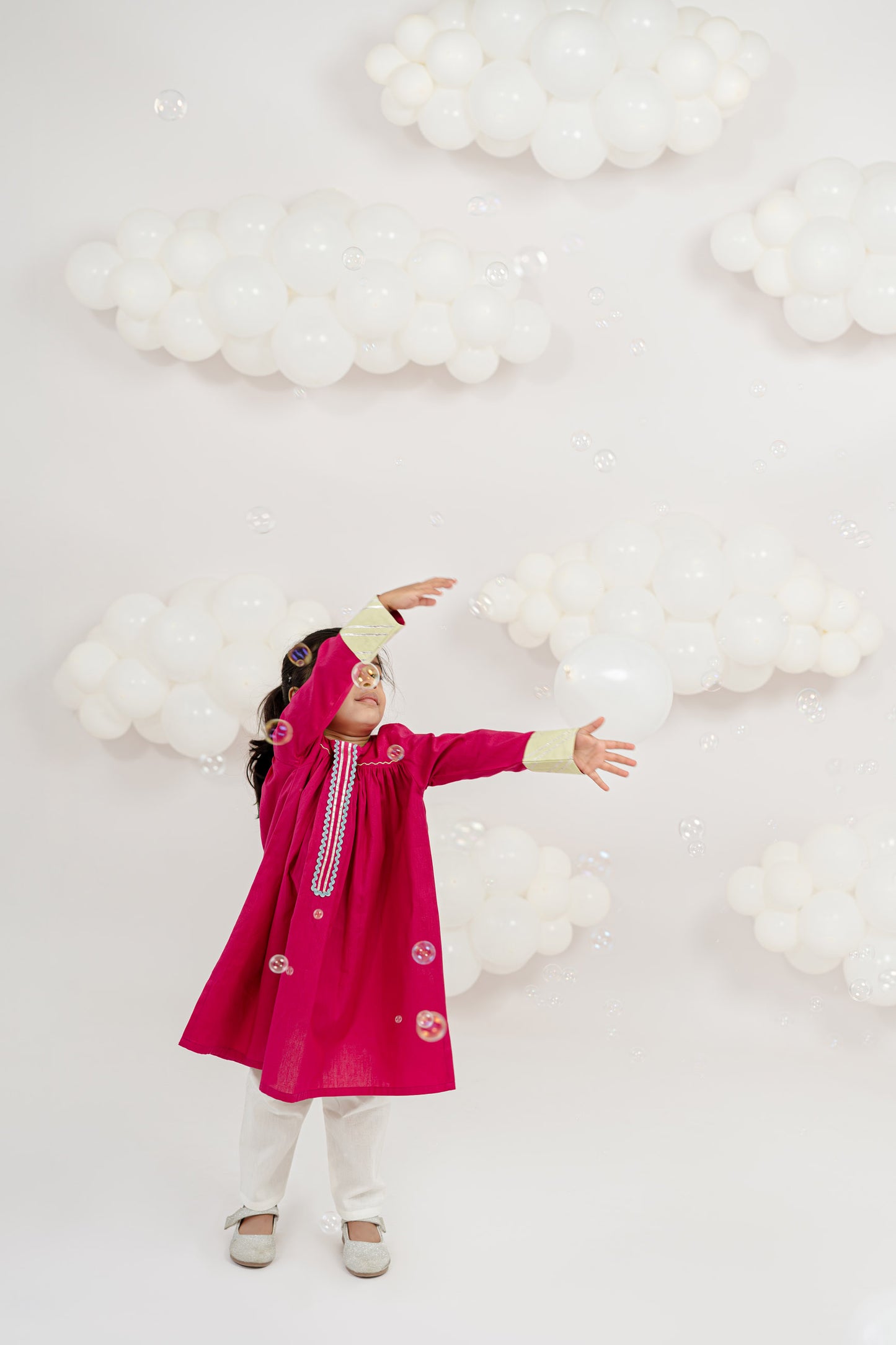 PRETTY IN PINK EMBROIDERED KURTA SET