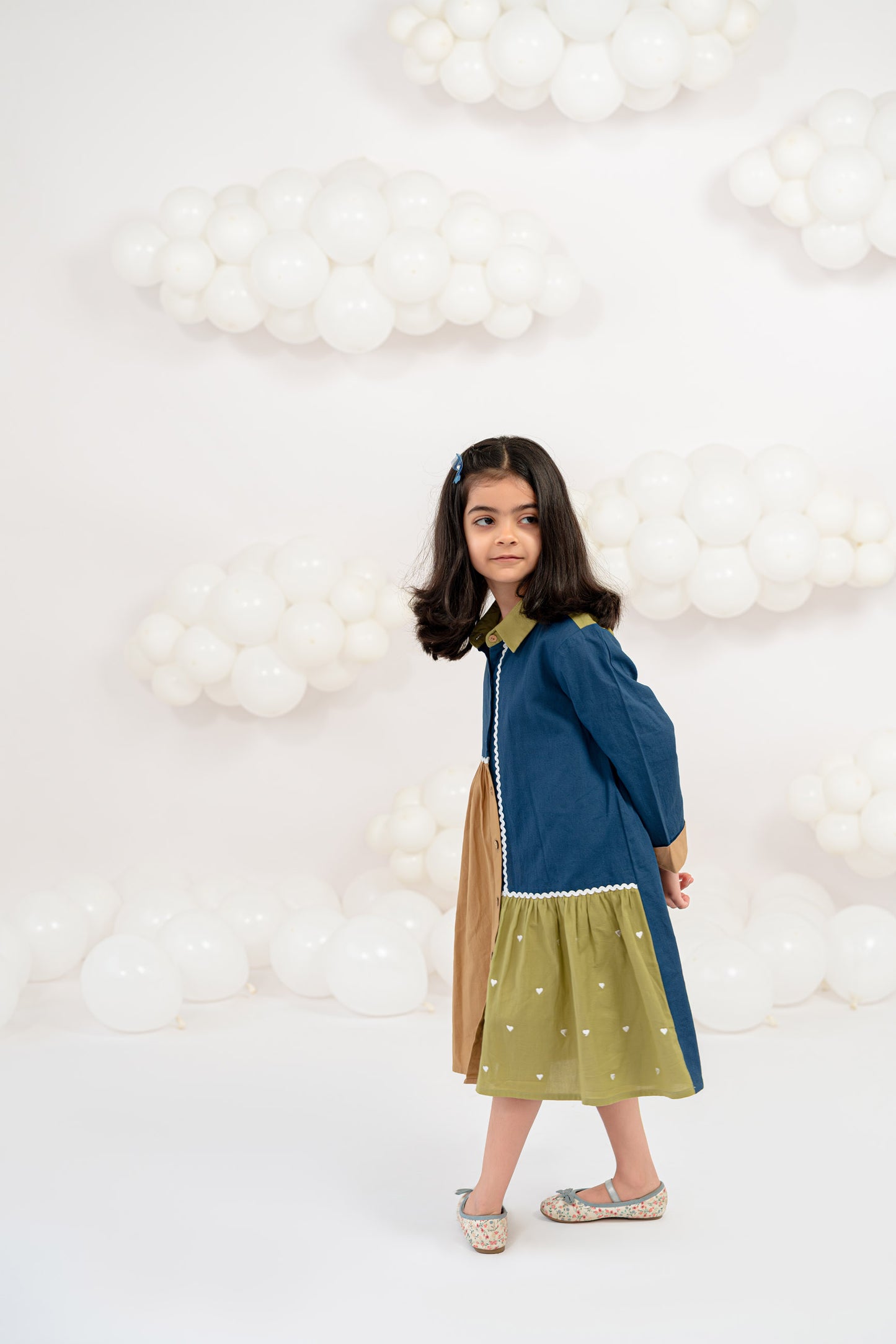 TINY HEARTS PATCHWORK DRESS