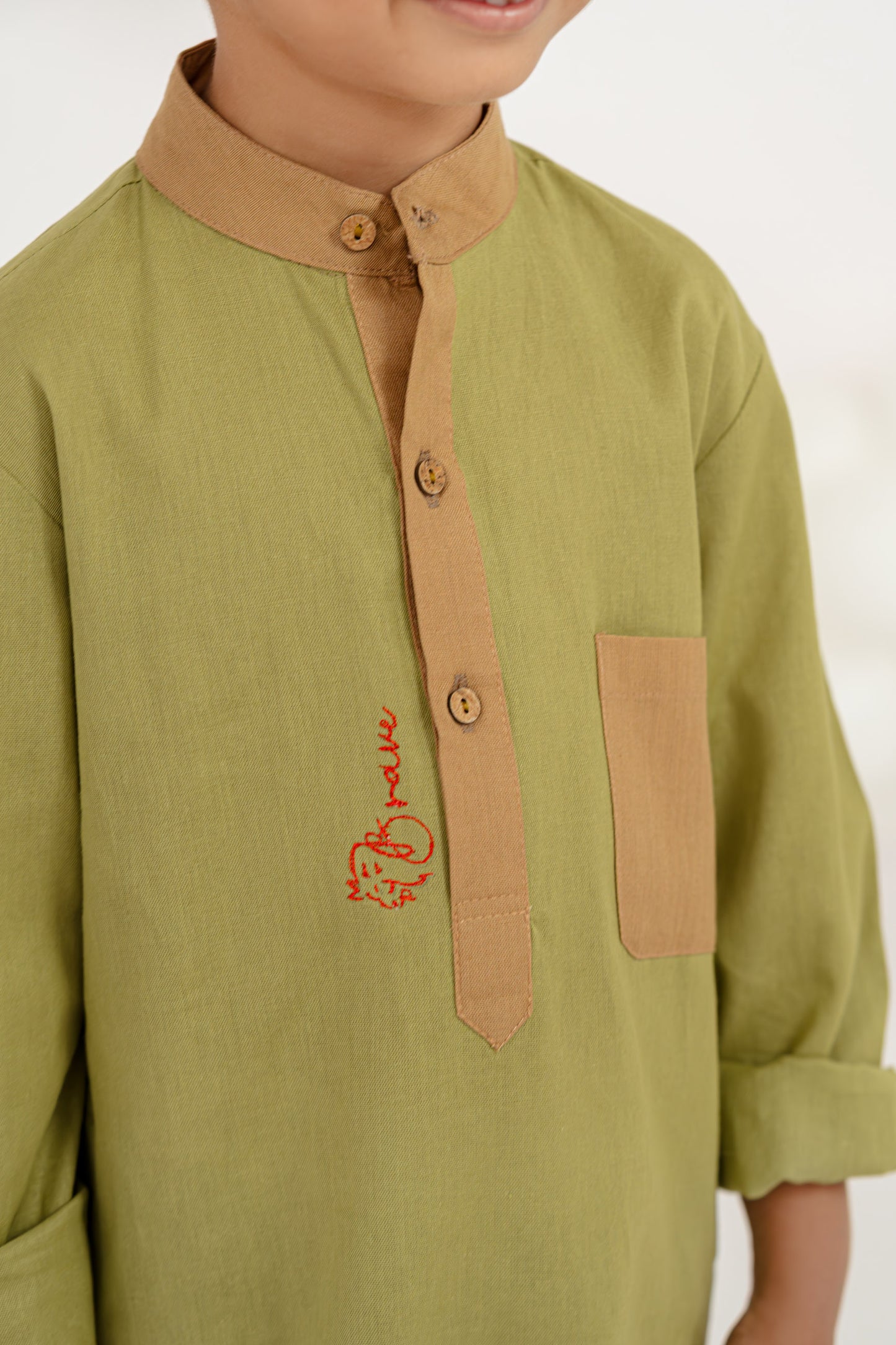OLIVE CHARM KURTA