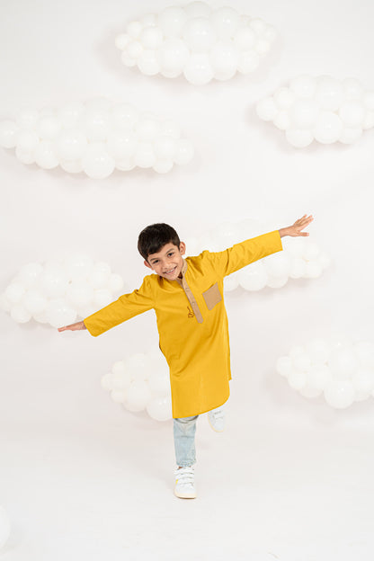 MUSTARD CHARM KURTA