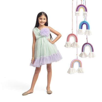 PASTEL LAVENDER FLOWER FROCK