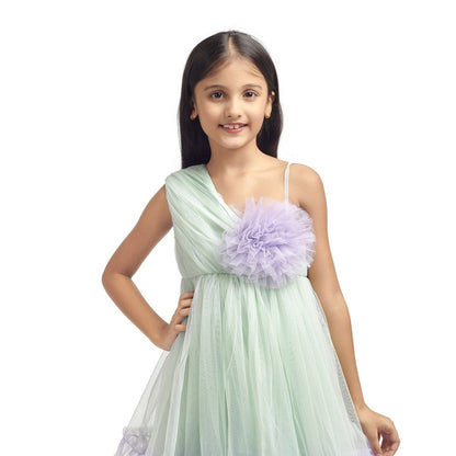 PASTEL LAVENDER FLOWER FROCK