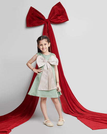 TAFFETA BOW FROCK