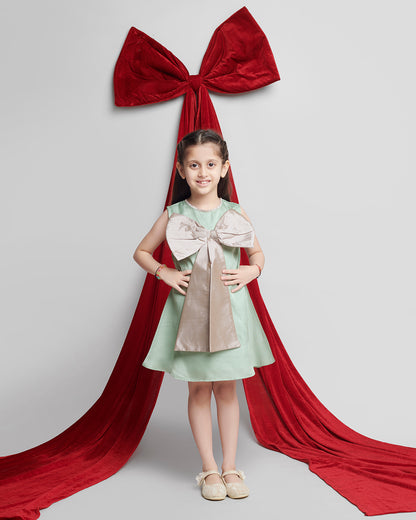 TAFFETA BOW FROCK