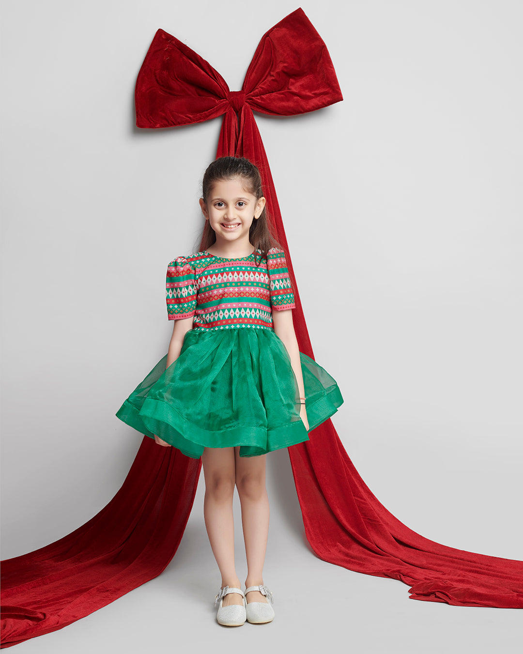 CHRISTMAS THEME FROCK