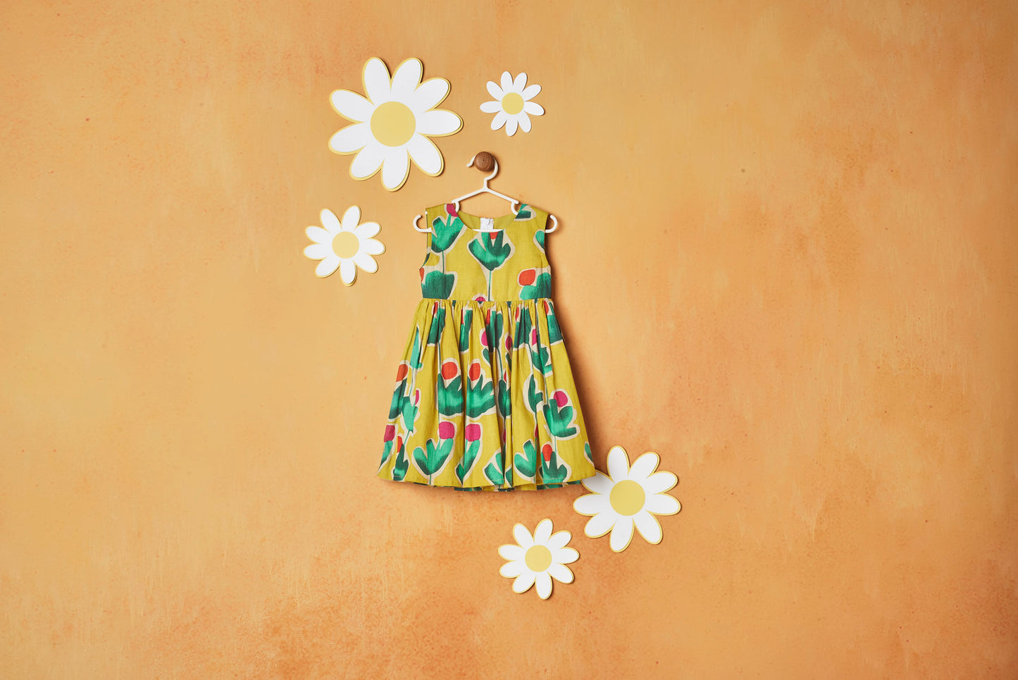 SUMMER PRINT YELLOW FROCK