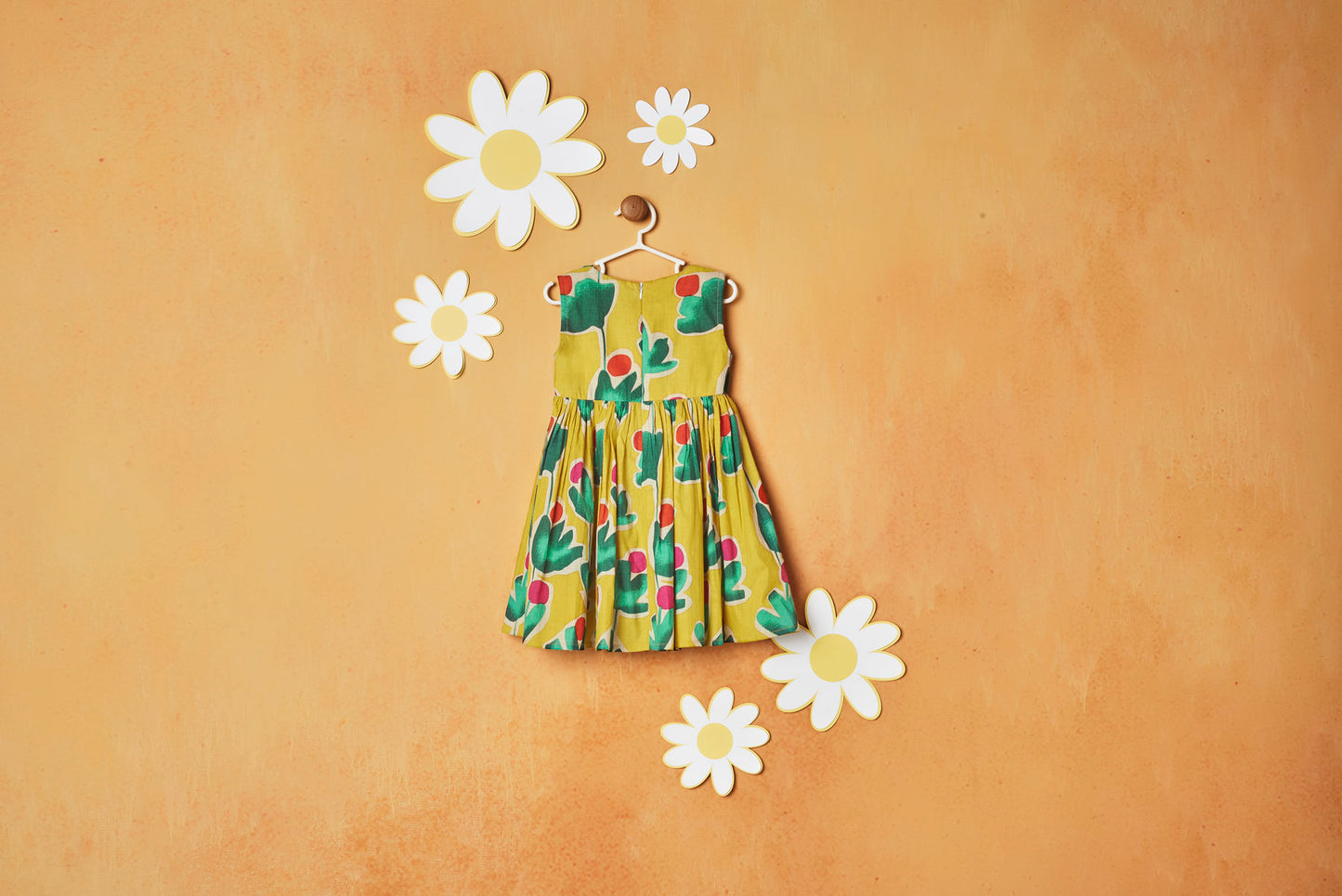 SUMMER PRINT YELLOW FROCK