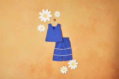 BLUE DAZZLING HEART SET