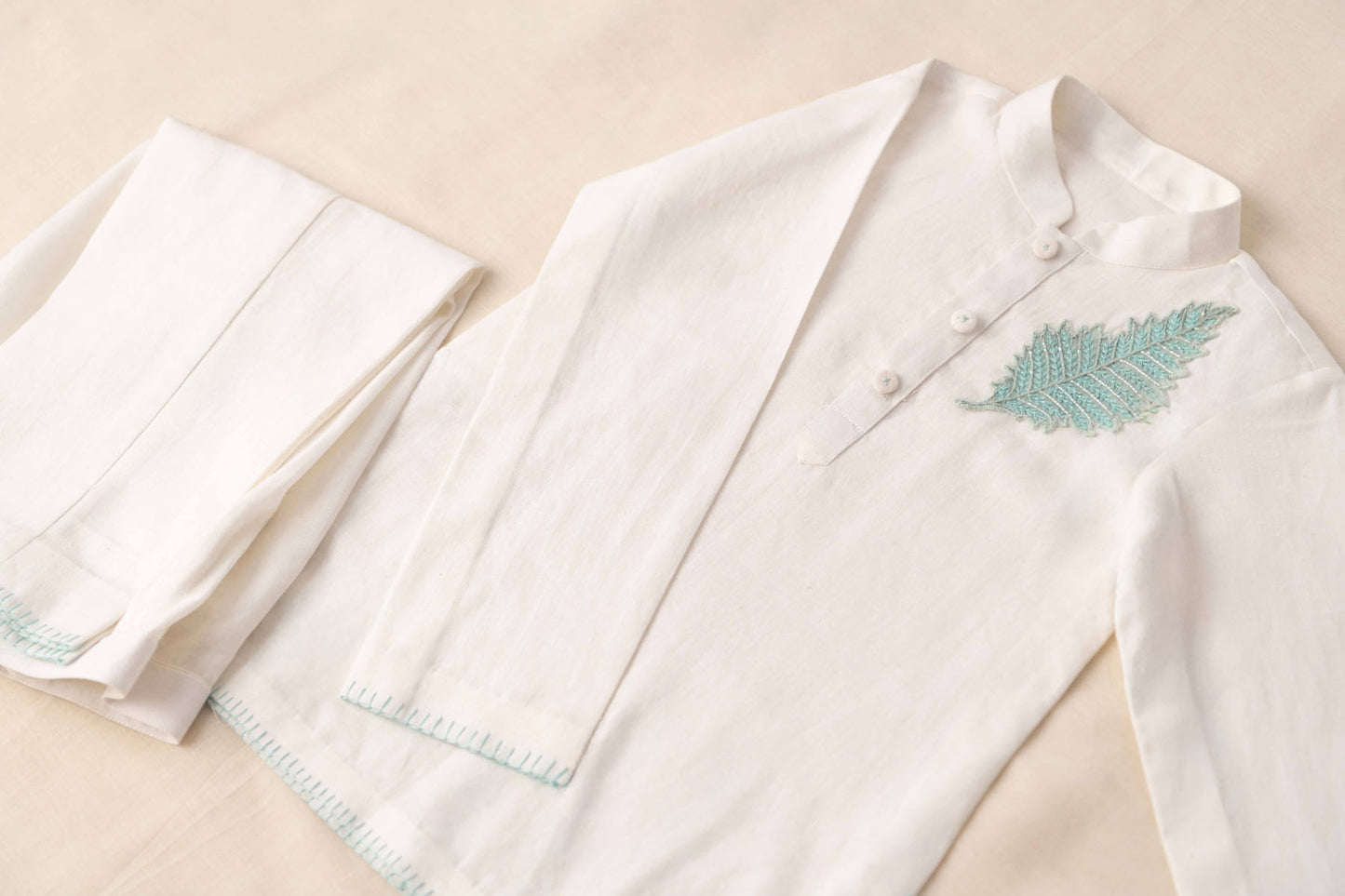 Aqua leaf set