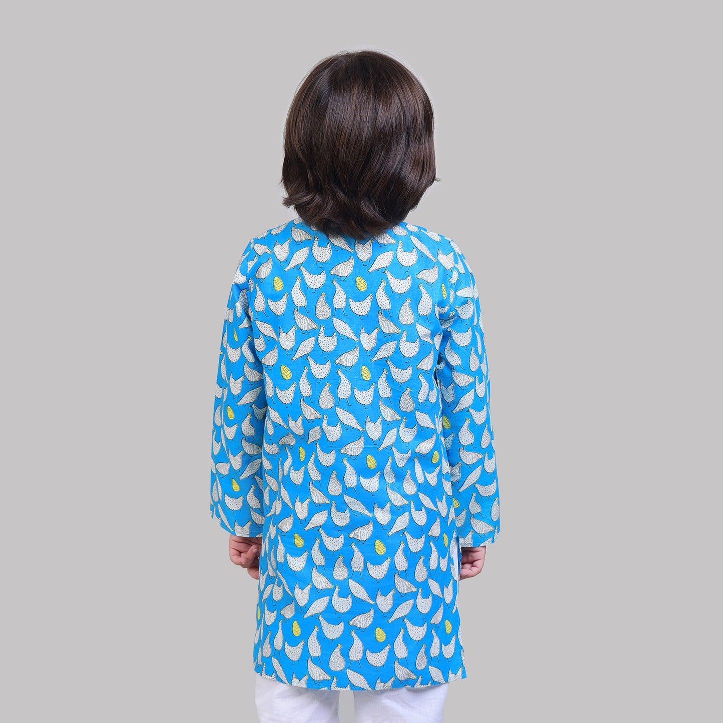 COTTON PRINTED KURTA & PAJAMA SET