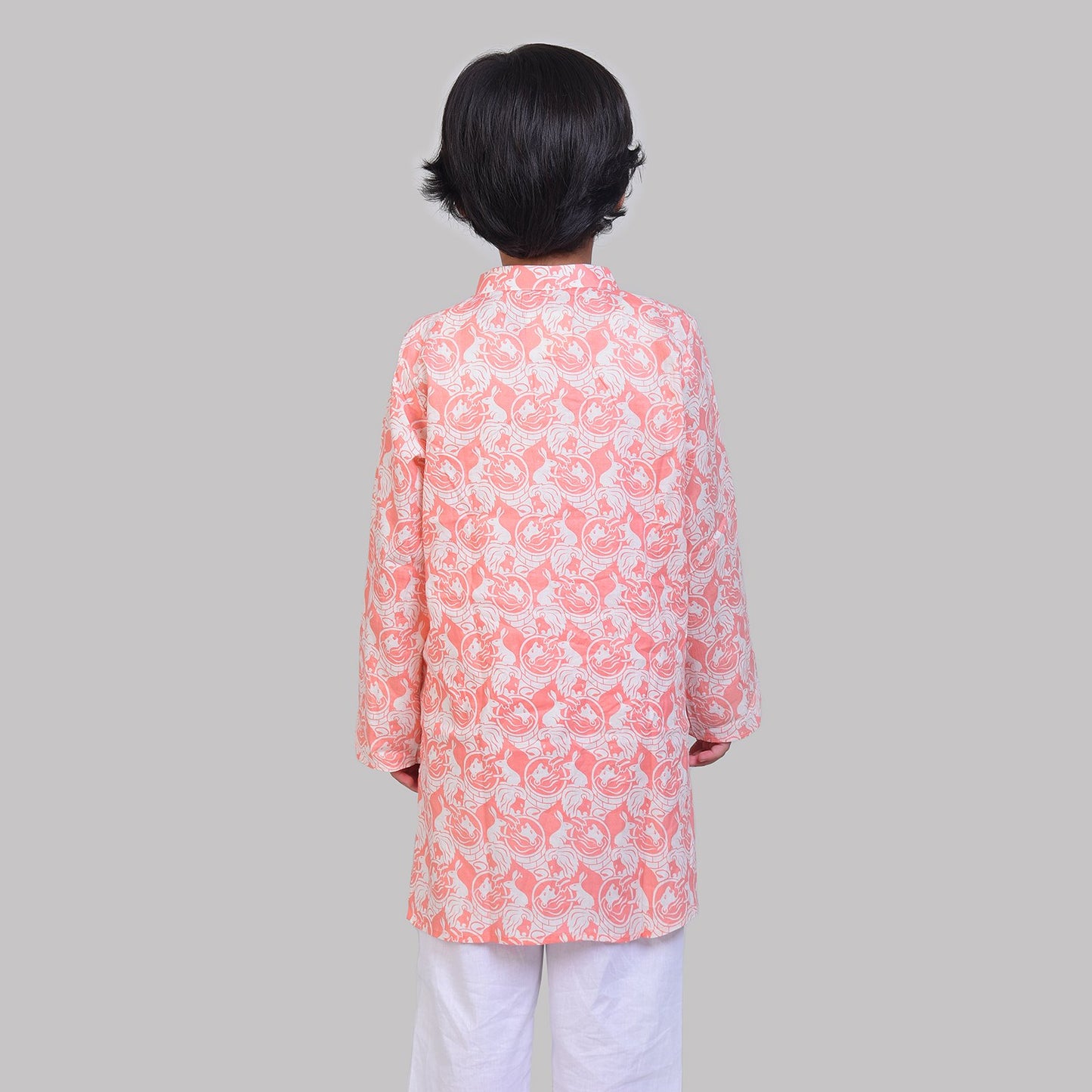 COTTON PRINTED KURTA & PAJAMA SET