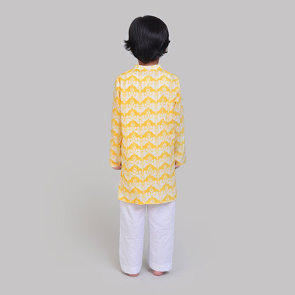 COTTON PRINTED KURTA & PAJAMA SET 5