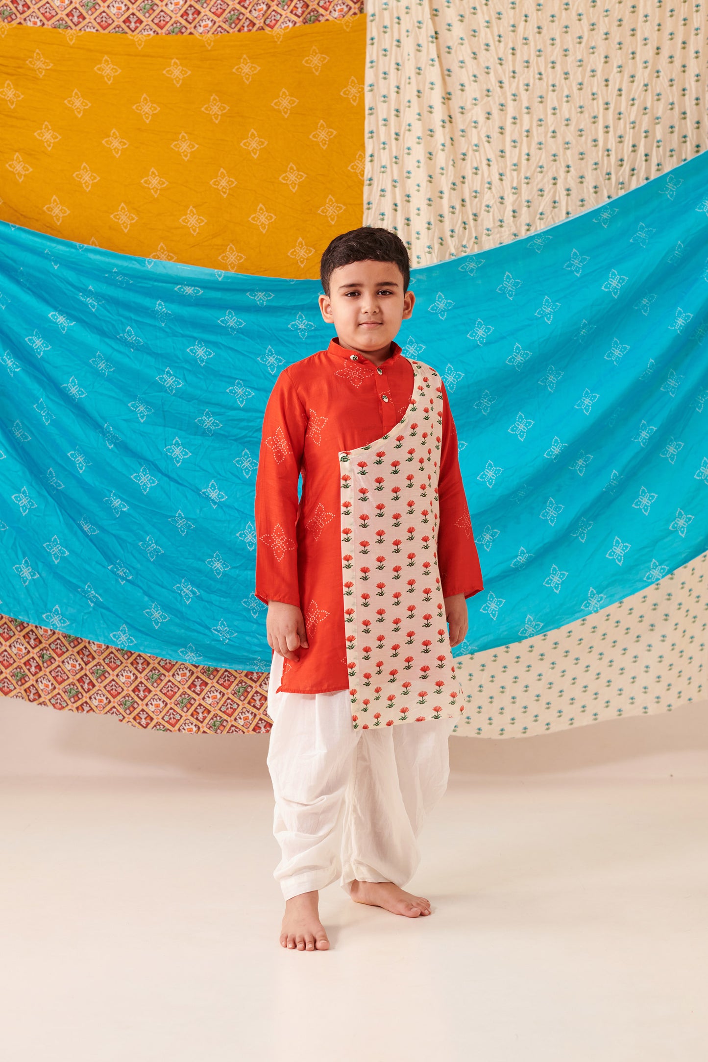 BOY BANDHANI KURTA  SET