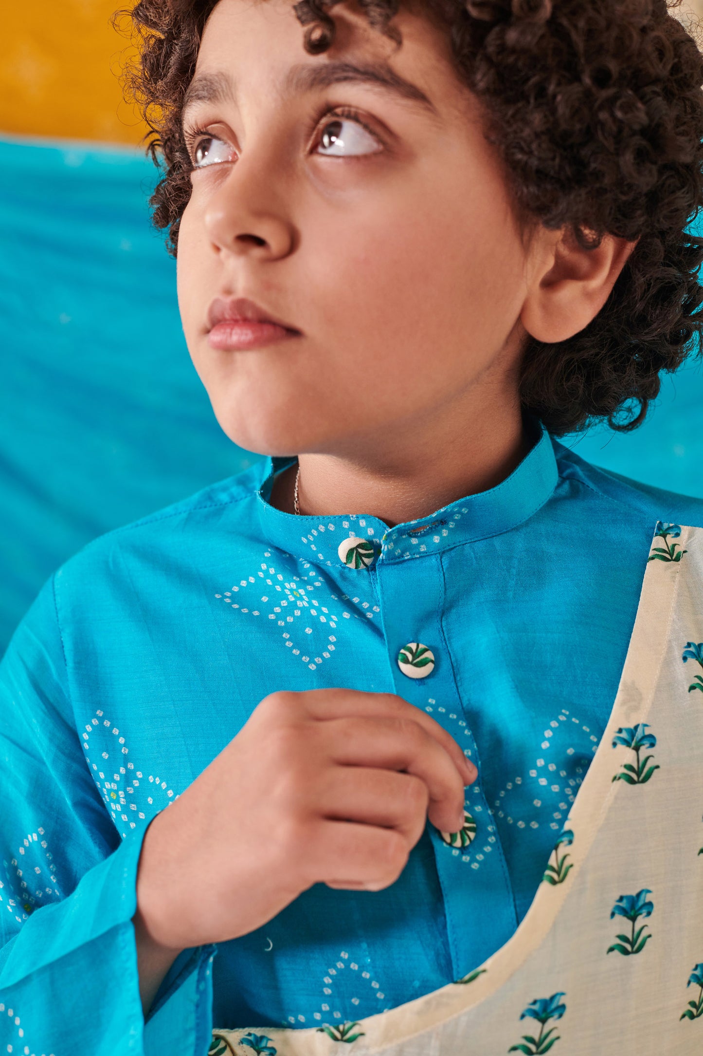 BOY BANDHANI KURTA  SET