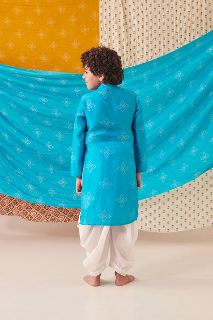 BOY BANDHANI KURTA  SET