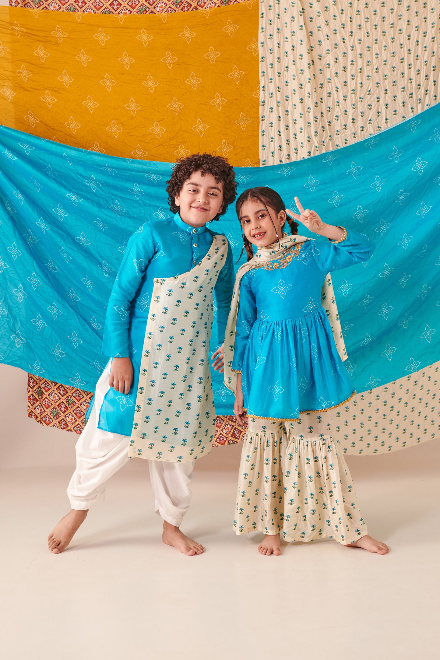 BOY BANDHANI KURTA  SET