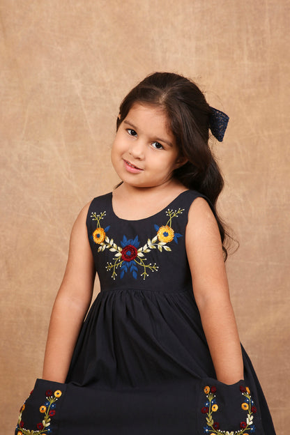 MIDNIGHT BLOSSOM DRESS
